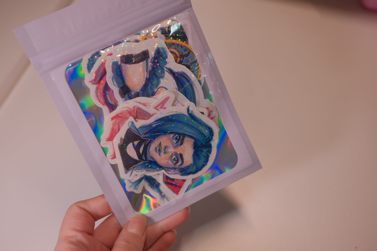 ARCANE JINX & VI  HOLOGRAPHIC STICKERS - 20 STICKERS